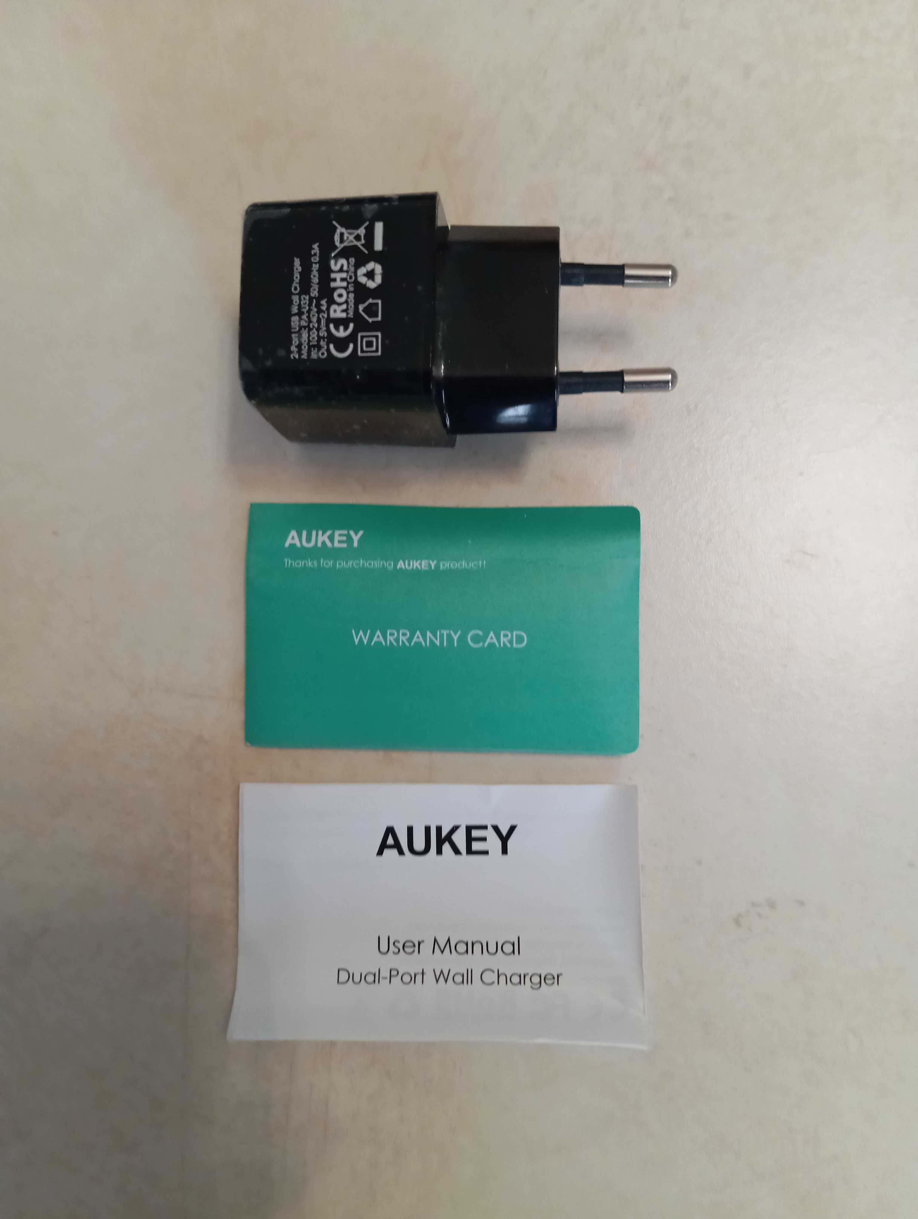 Зарядний Пристрій Aukey PA-U32 на 2 USB порти. Універсальна Зарядка