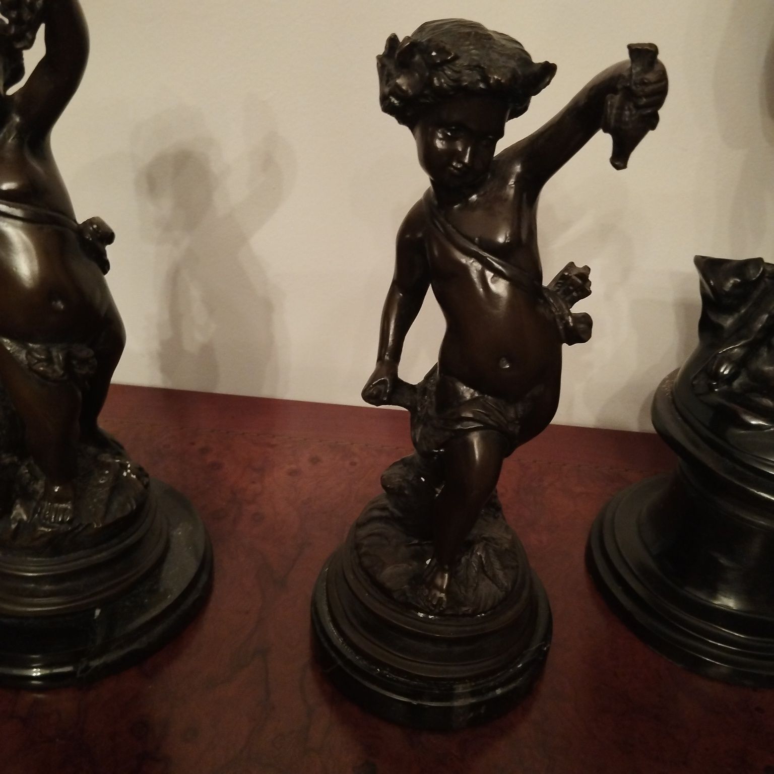 Peça decorativa Anjos em Bronze
