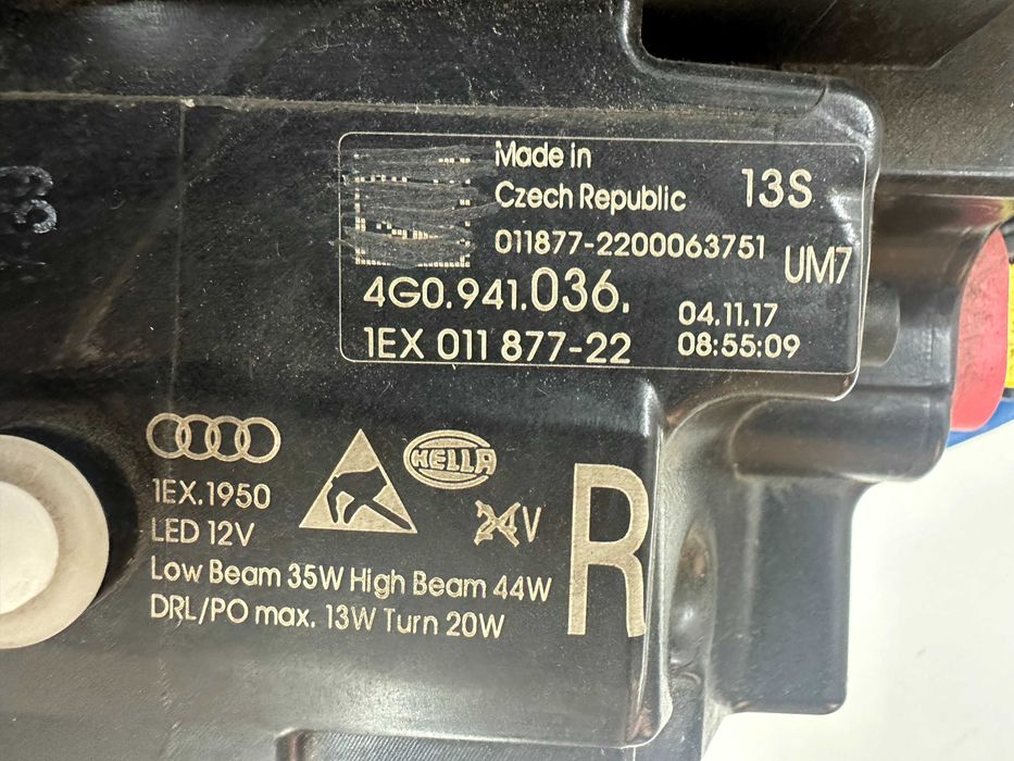 Фари матричні комплектні ліва права Audi A6 C7 рестайл