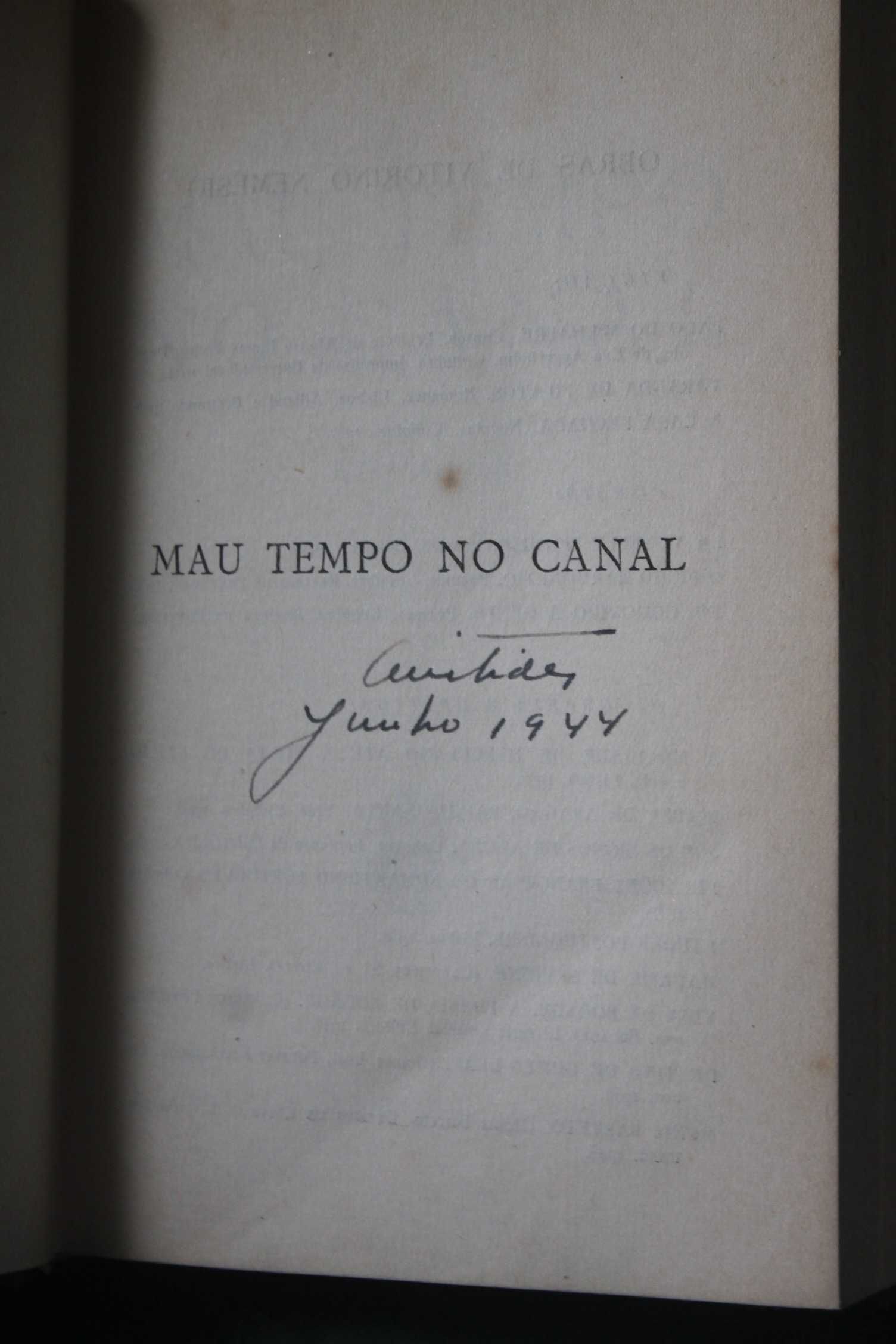 Mau Tempo no Canal- Vitorino Nemésio-1a Edição. Encadernado