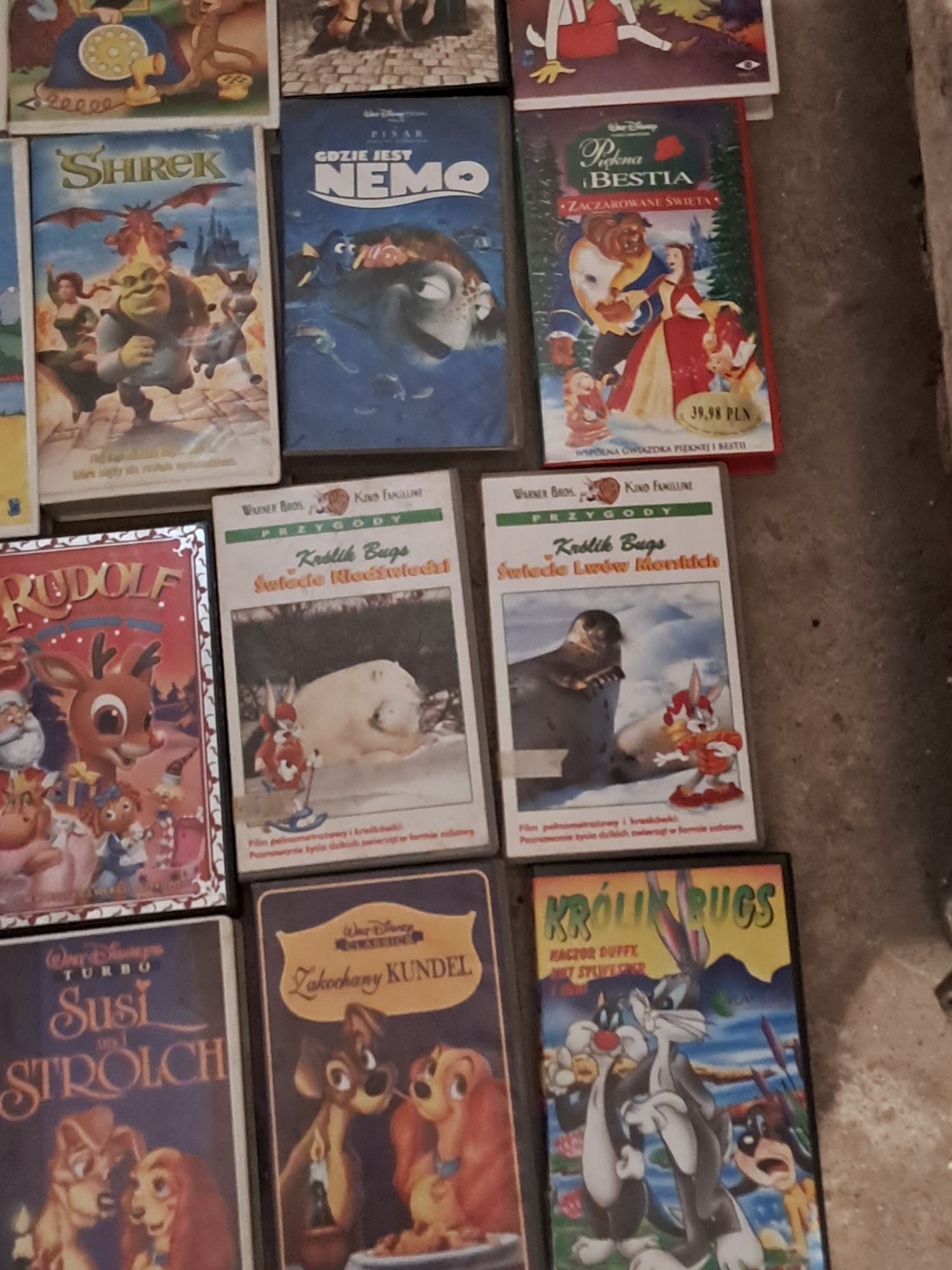 Kasety vhs bajki dla dzieci