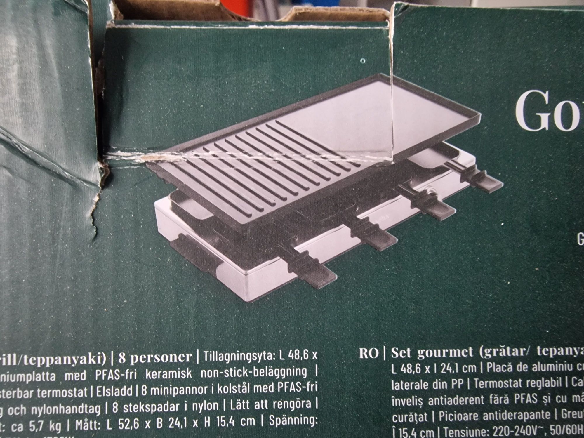 Grill elektryczny dla 8 osob
