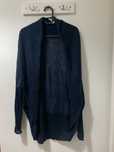 Kardigan oversize M/L granatowy H&M z wełną