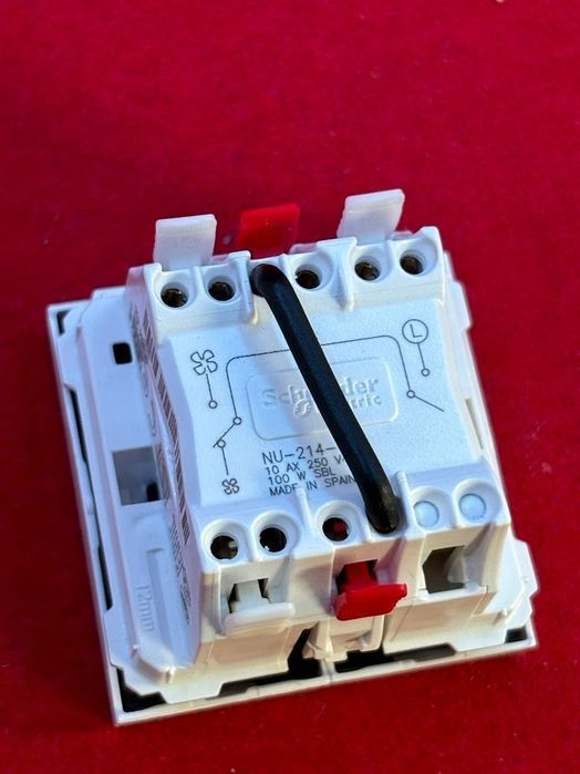 włącznik/wyłącznik unica vmc control 2 prędkości 10 a obwód 2-drożny