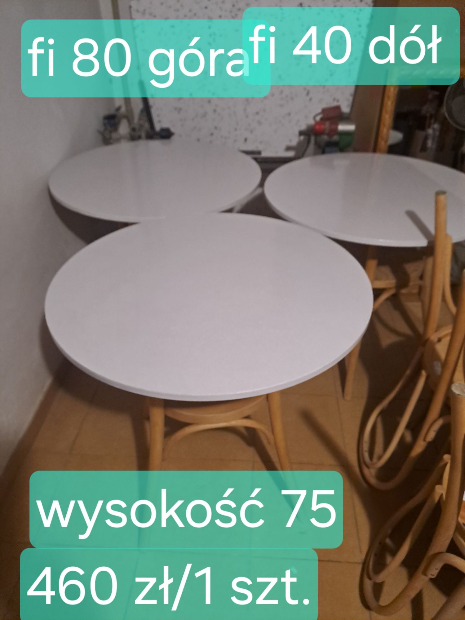 Stół okrągły prl