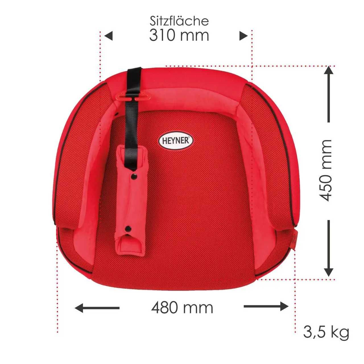 Бустер Heyner SafeUp Fix Comfort XL з ISOFIX