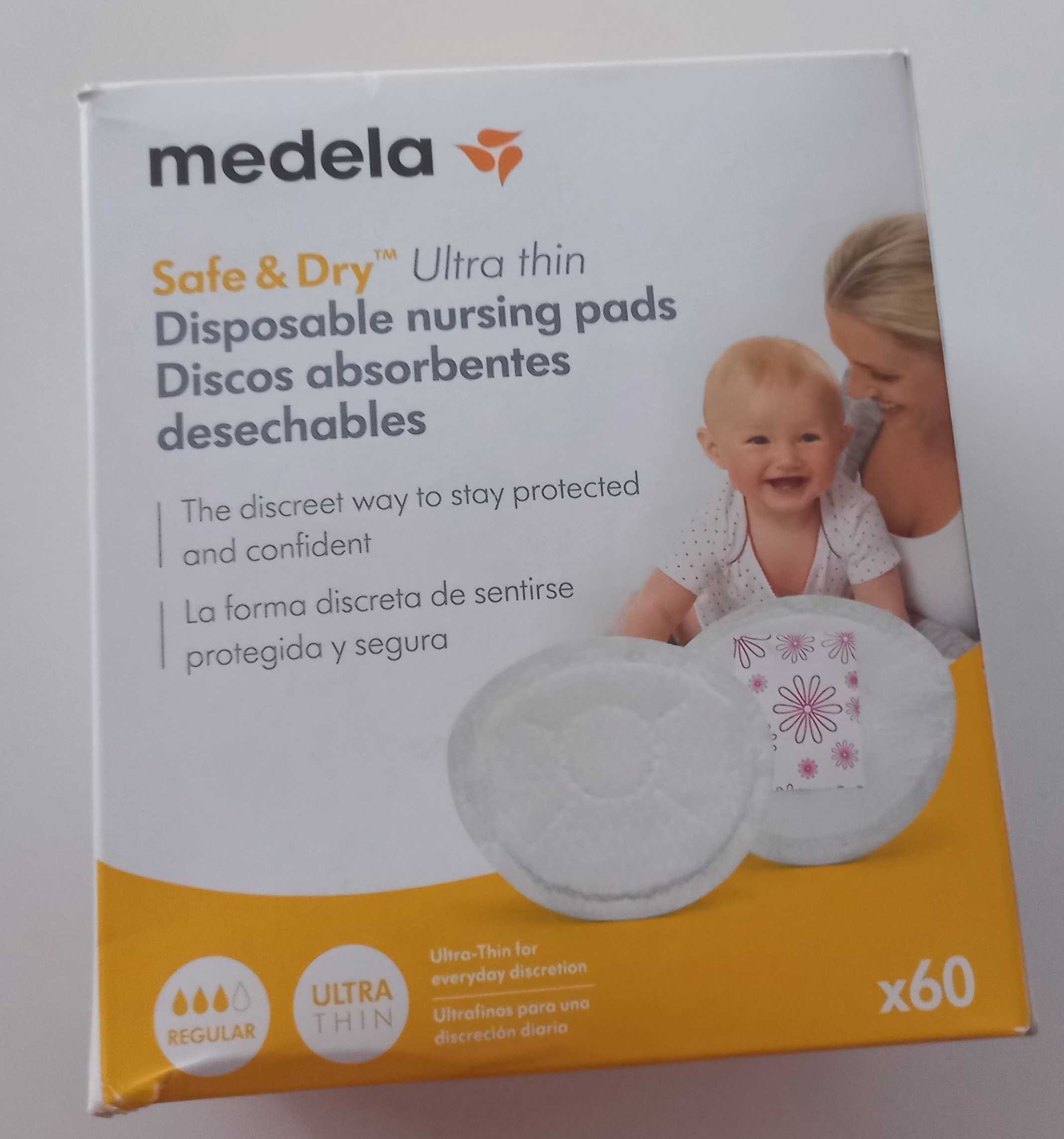 Amamentação: Discos Medela 60unid + Discos hidrogel Philips Avent