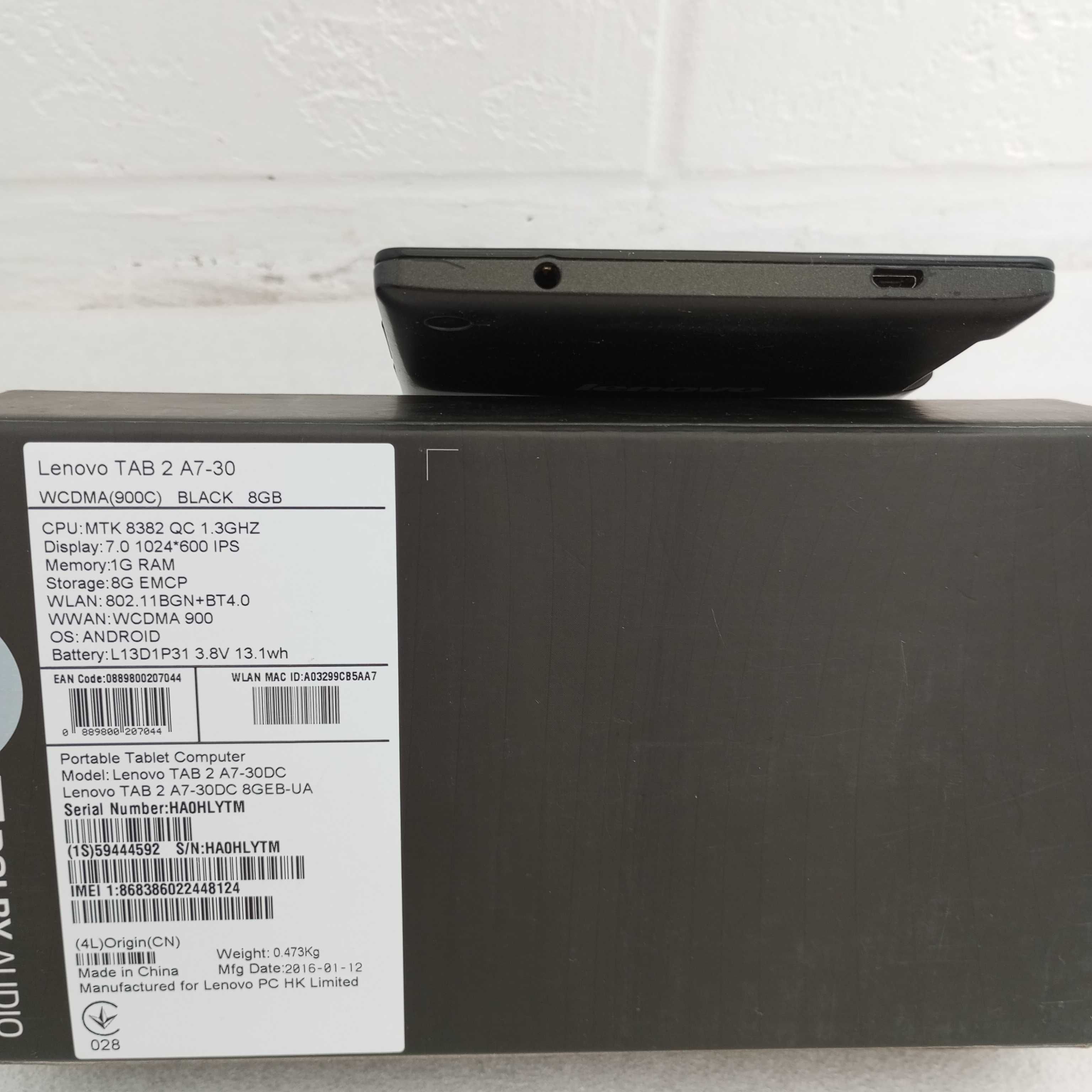 Планшет Lenovo TAB 2 A7-30DC