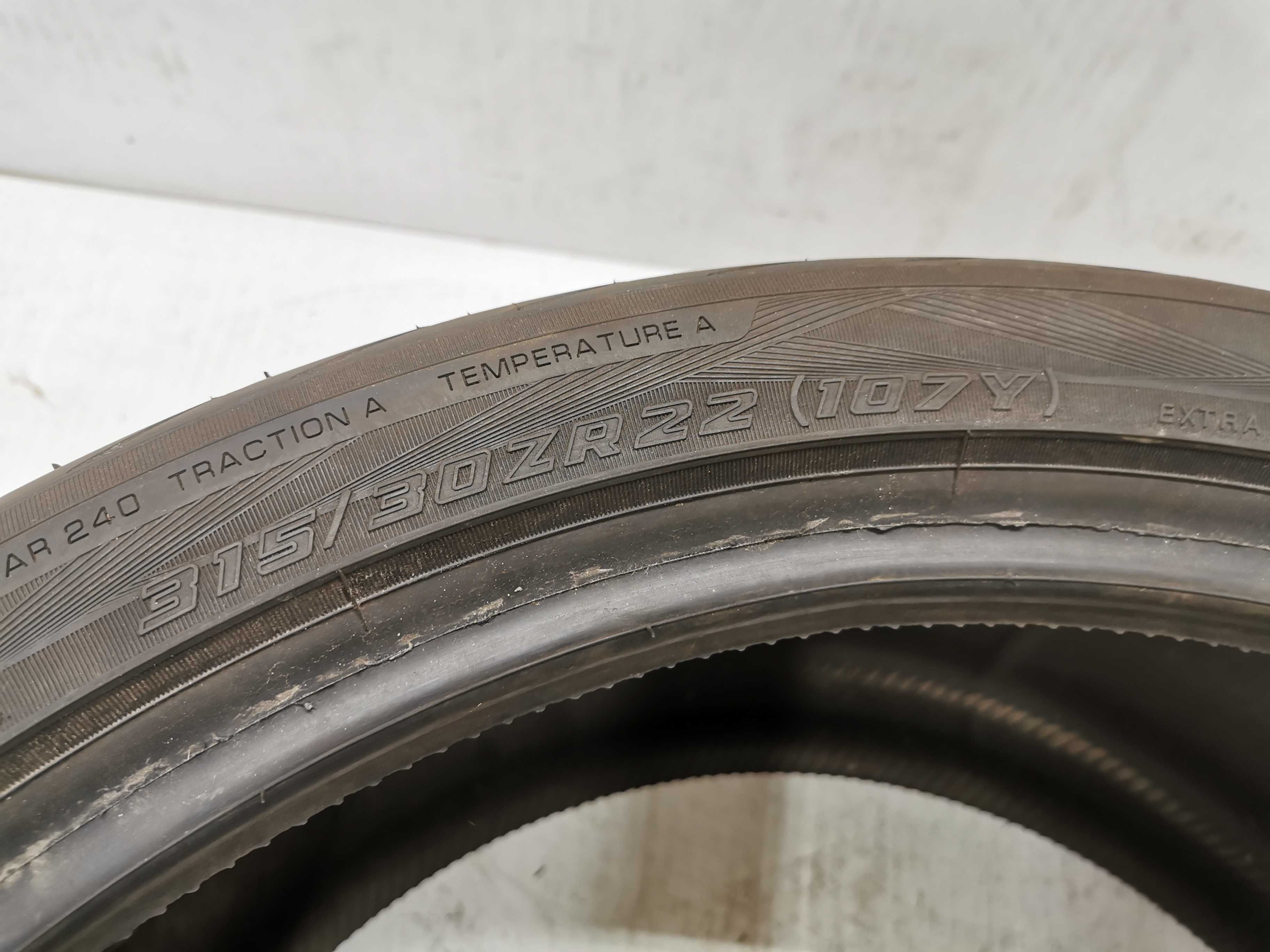 1x Yokohama Advan Sport V105 315/30r22 107Y 2022r 7mmN10004