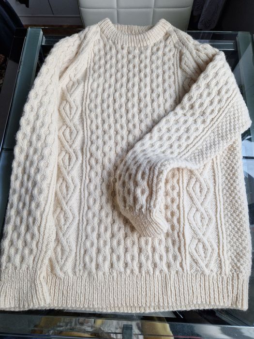 Bardzo ciepły sweter unisex 100% wełna owcza rozmiar S