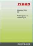 Katalog części kombajn claas Dominator 88 PL