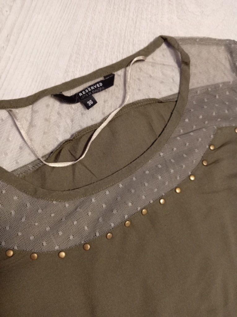 Bluzka letnia khaki S