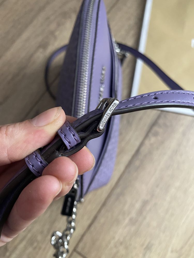 Torebka michael kors monogram lilia liliowa fioletowa crossbody