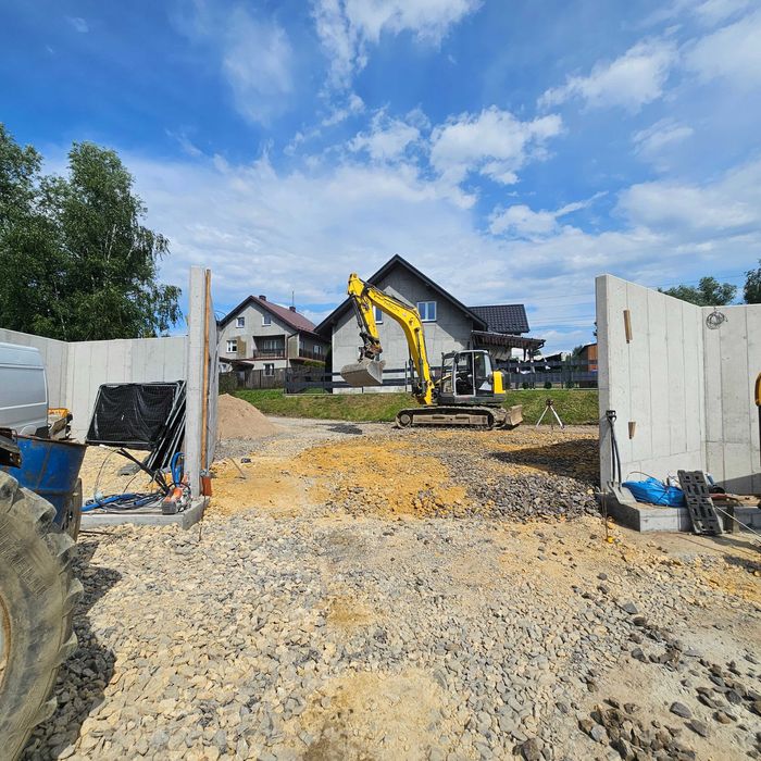 Uslugi koparkami gasienicowymi wozidlami