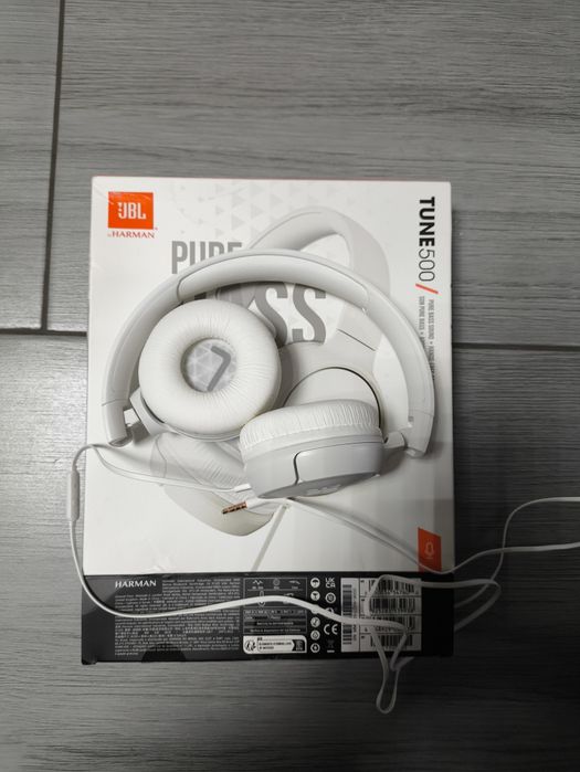 Słuchawki Nauszne, Przewodowe, JBL Tune500