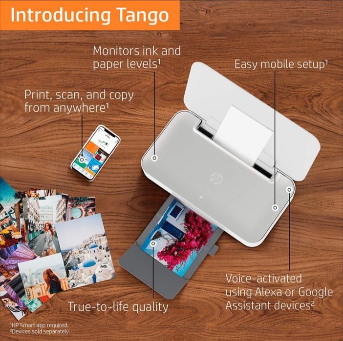 Kolorowa Drukarka HP Tango z Wi-Fi – ultra kompaktowa 389x246x91mm