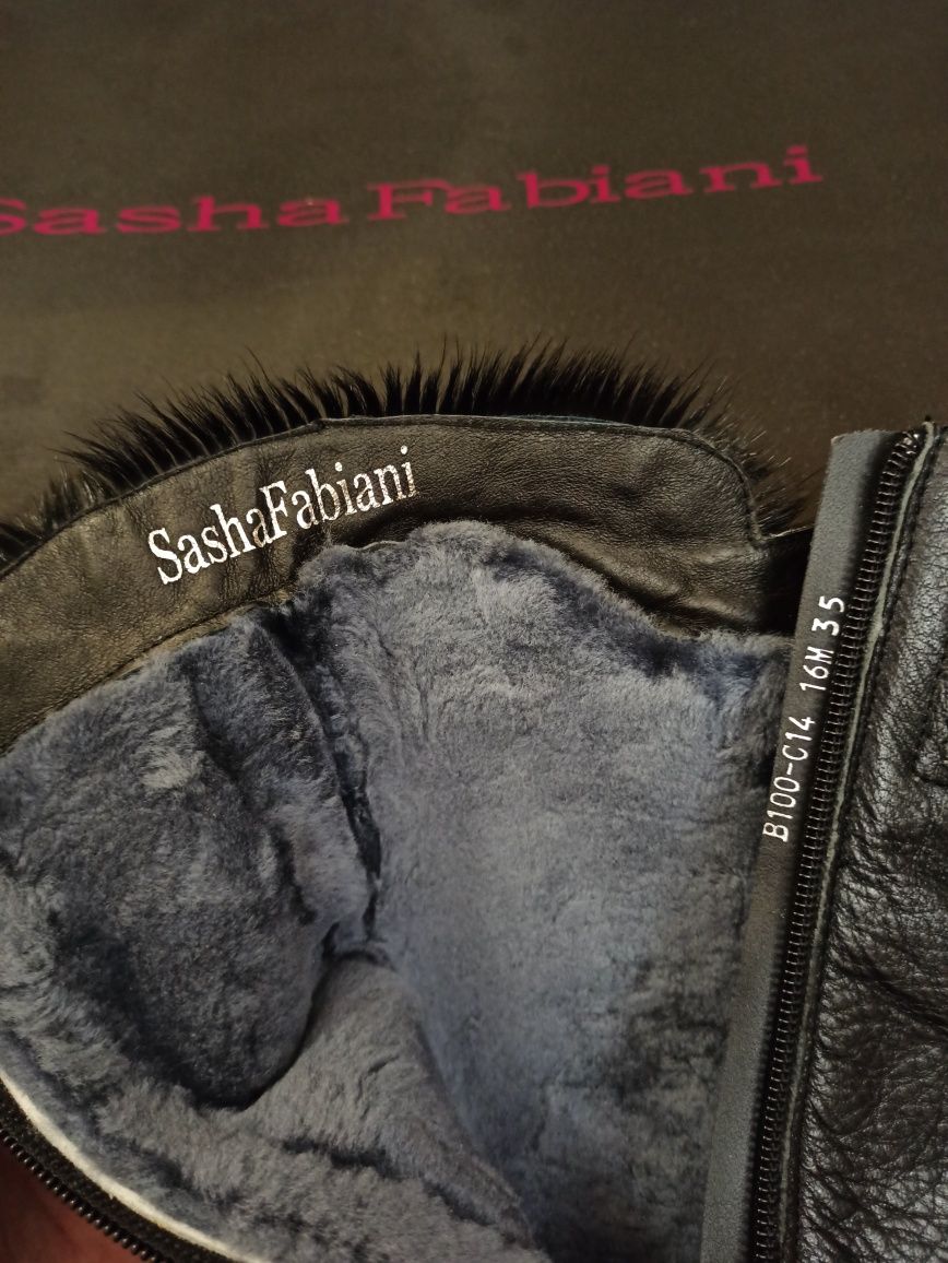Кожаные сапоги Sacha Fabiani женские Оригинал, абсолютно новые