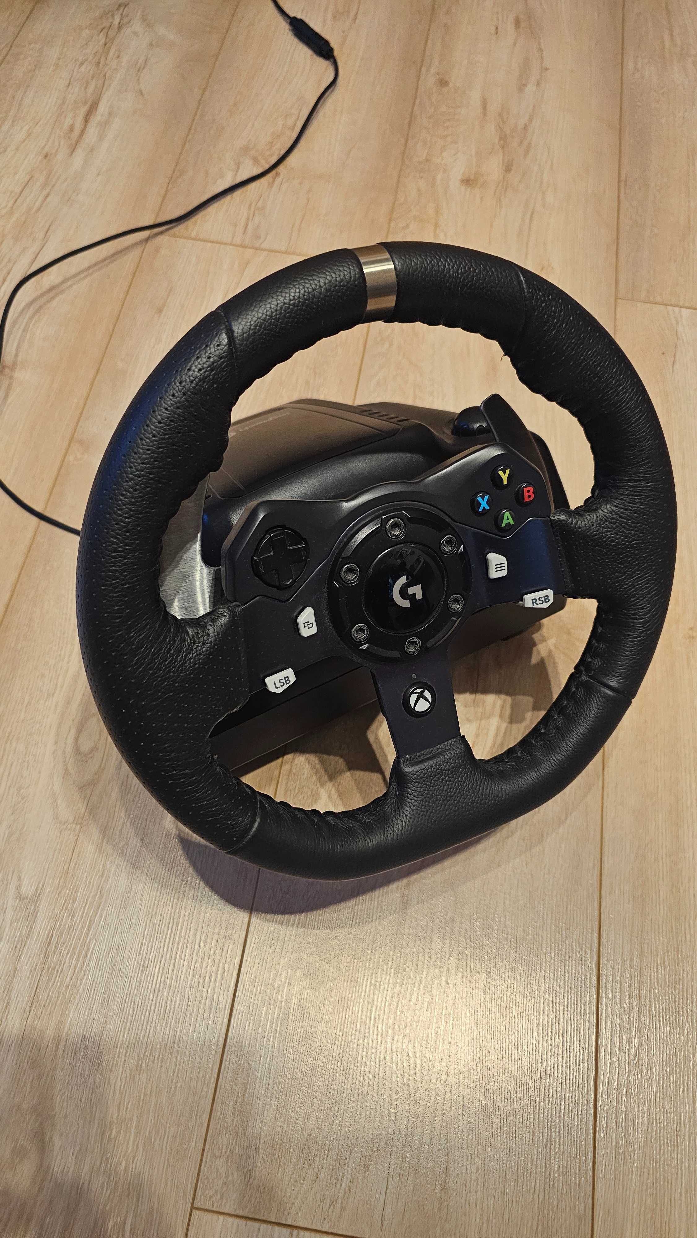 Logitechg920+shifter+saitek farmsim panel+logitech attack3x2szt.