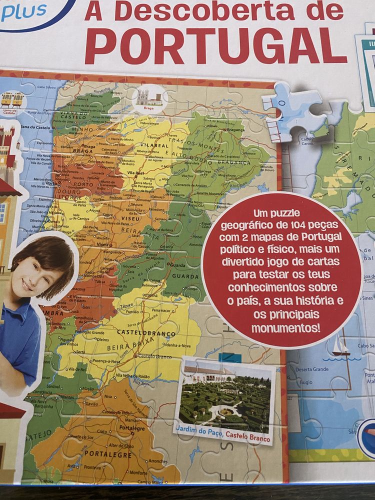 Puzzle grande À Descoberta de Portugal clementoni