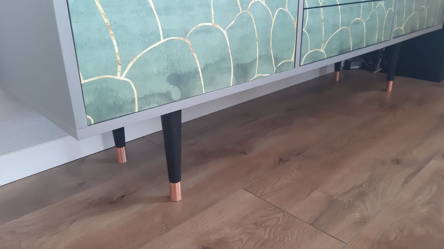 Szafka komoda RTV szara design