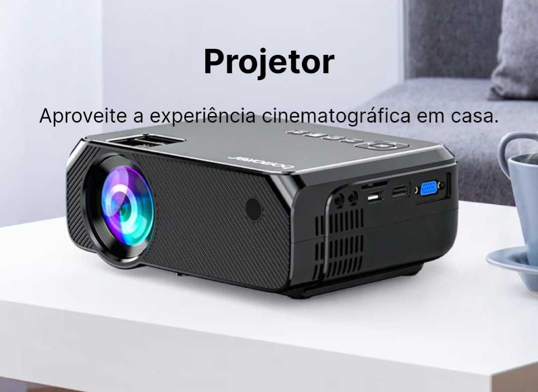 Projetor led 6500 lumens + Multiscreen + 1080P + Preço Promocional