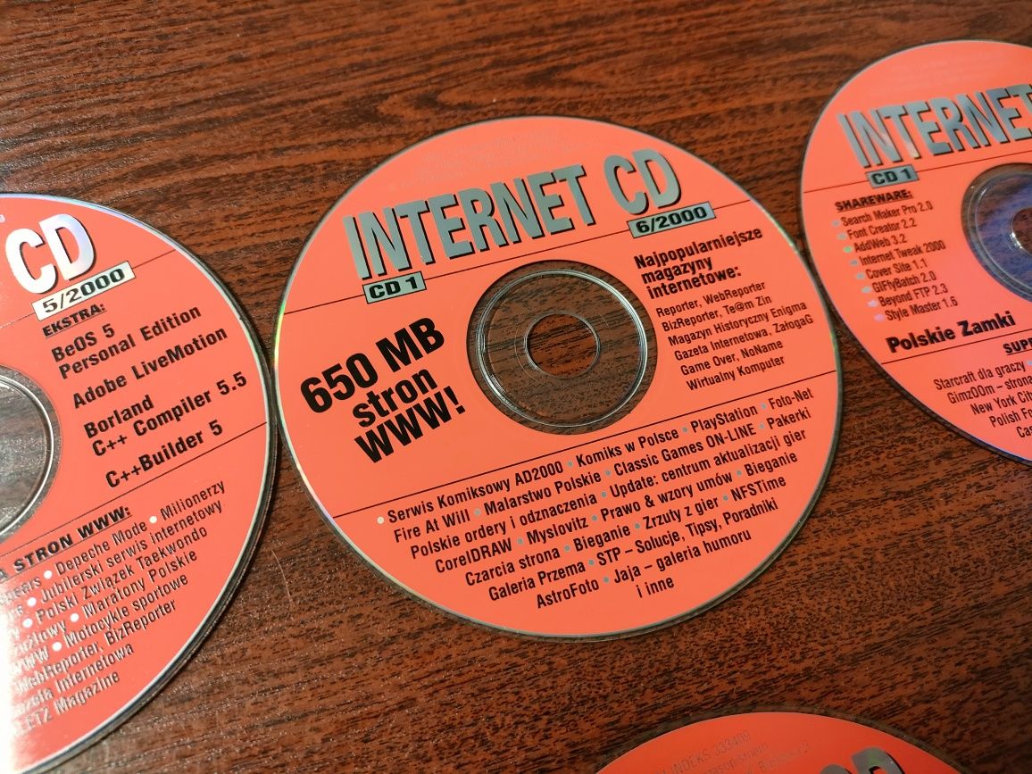 Stare Płyty z czasopism Internet CD 2000 rok Chip CD 10/99