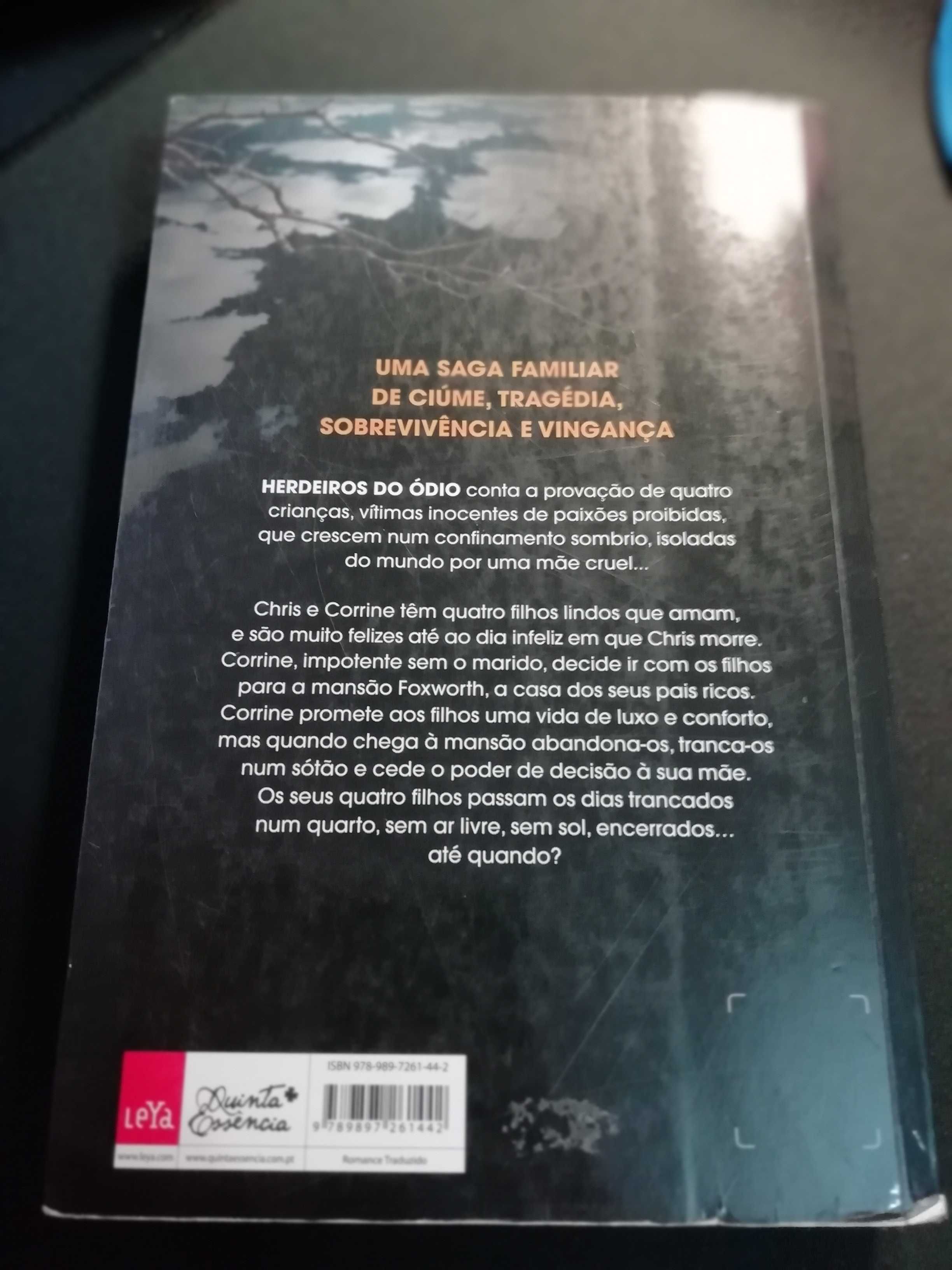 Livro "Herdeiros do ódio", de Virginia C. Andrews