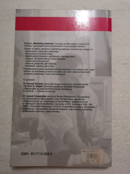 Marketing kadrowy Schwan Konrad, Seipel Kurt G