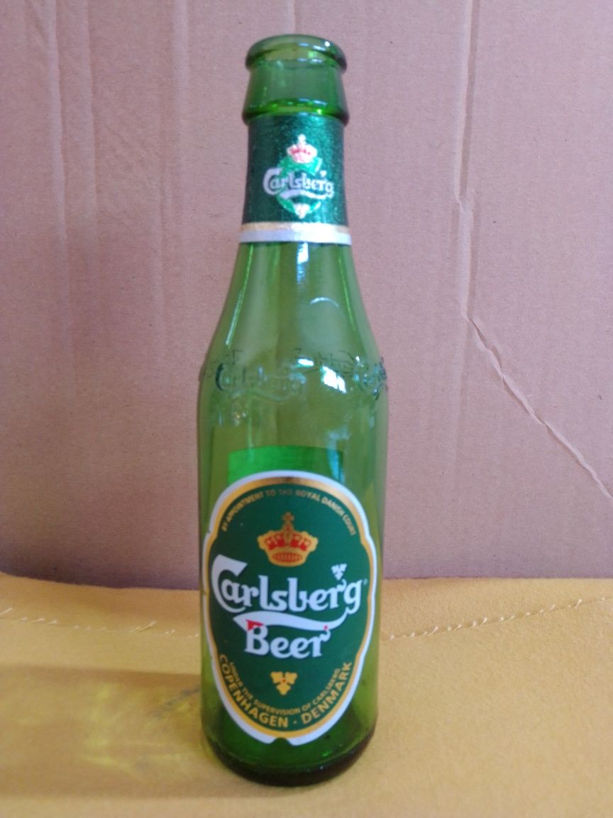 Garrafa antiga de cerveja Carlsberg