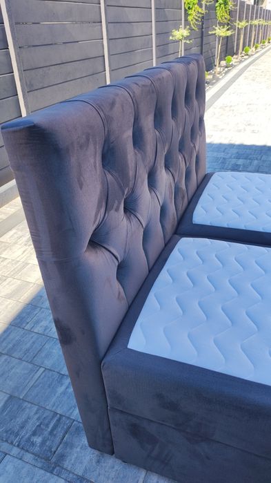 Łóżko Kontynentalne 140x200 materacem Pod wymiar Glamour inne aukcje