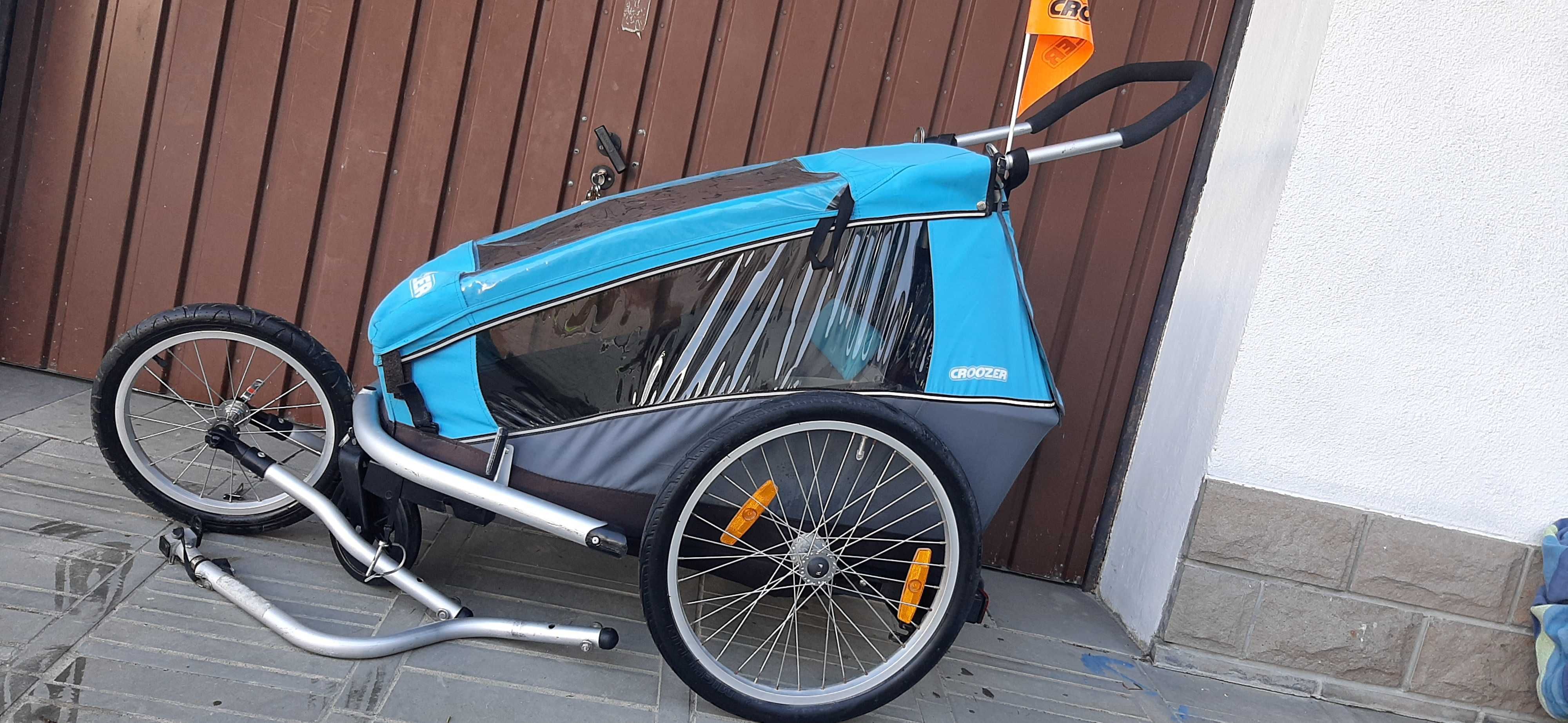 Croozer kid 1 przyczepka rowerowa 3w1 jogger komplet bdb