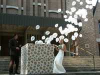 Prezent-pudło z balonami helowymi-ślub,wesele, urodziny! Niespodzianka