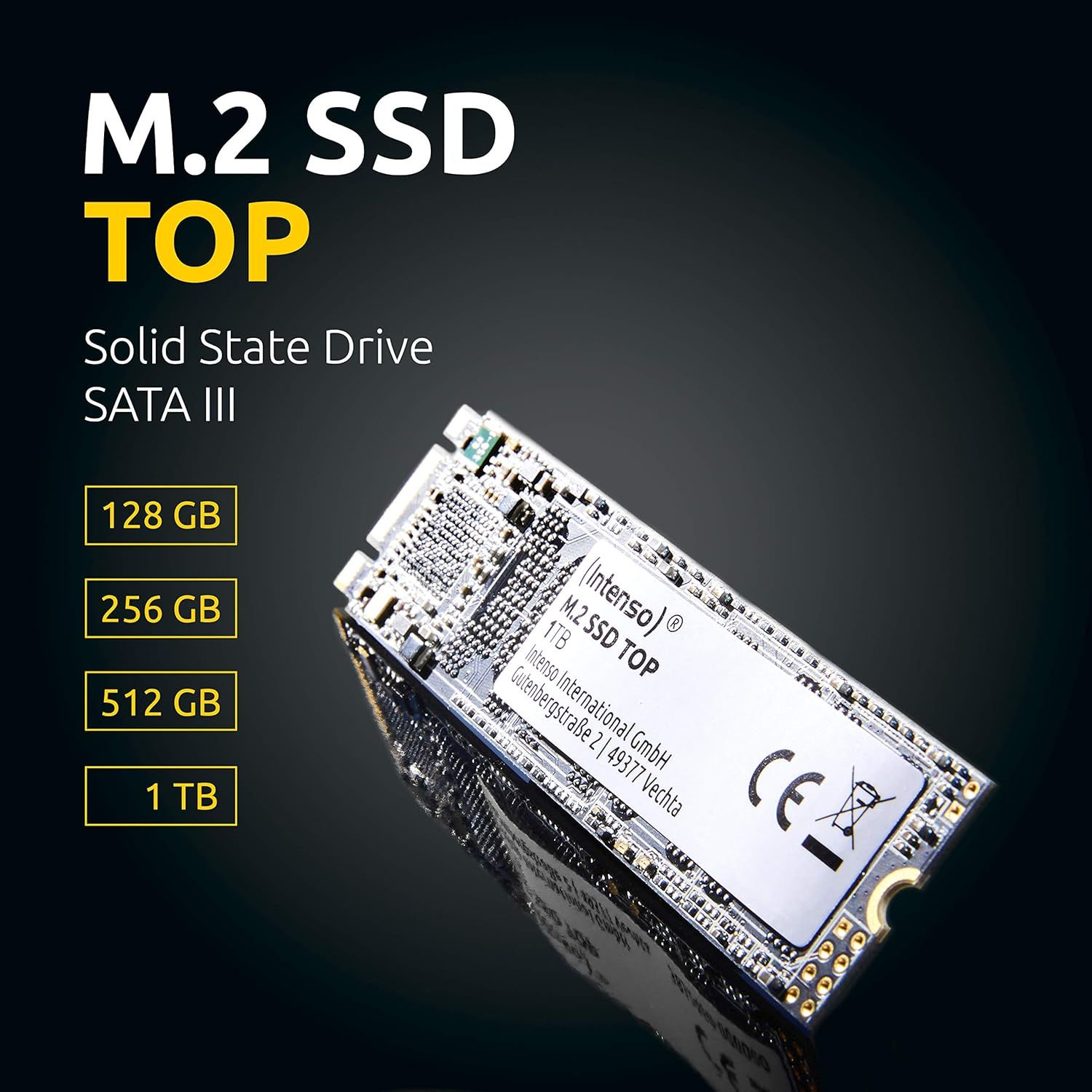 Dysk SSD Intenso Top SSD 128GB M.2 2280 SATA III 128GB M.2 SATA