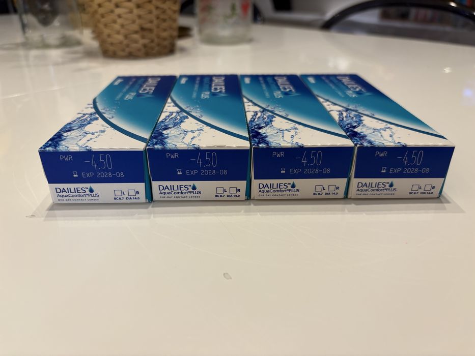 Soczewki Dailies Aqua Comfort 4 x 30 sztuk -4.50