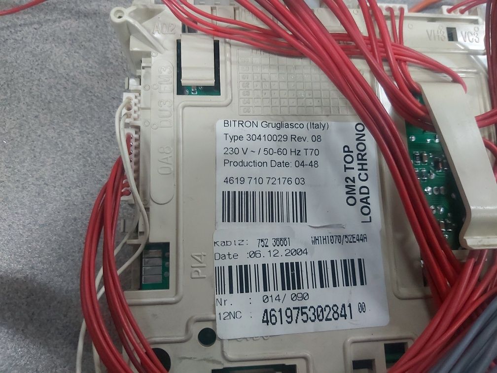 Moduł sterujący  programator Bitron type Whirpool AWT 7125/P1