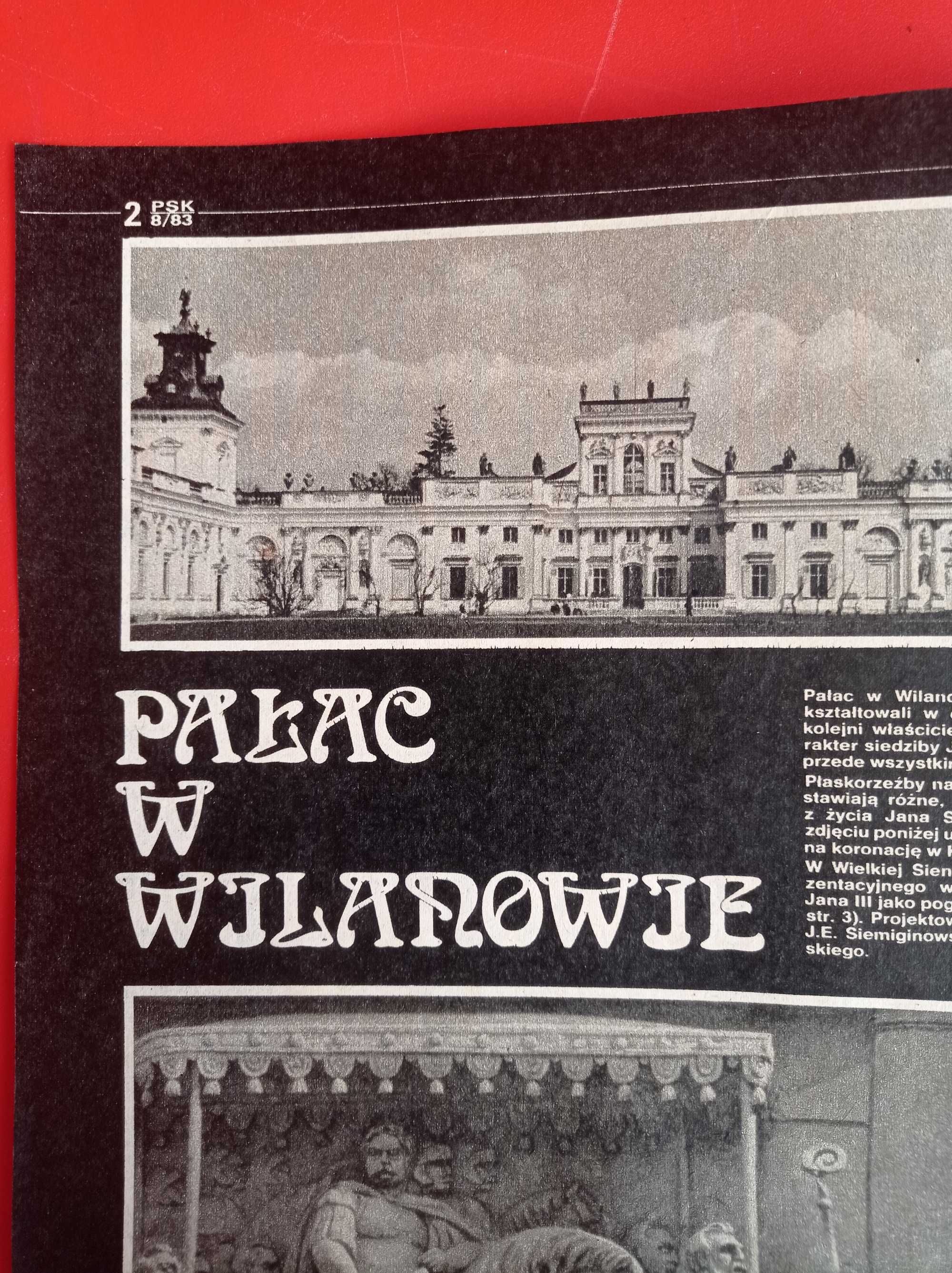 Poznaj swój kraj, nr 8/1983, Wilanów, Zamość