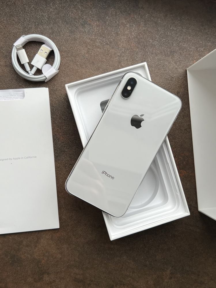 Iphone x 64 white 100%