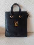 Louis Vuitton/ Czarna torebka biznesowa do ręki, torba biznesowa