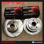 Тормозные диски Power Stop колодки на Toyota Prado 120/Lexus GX470