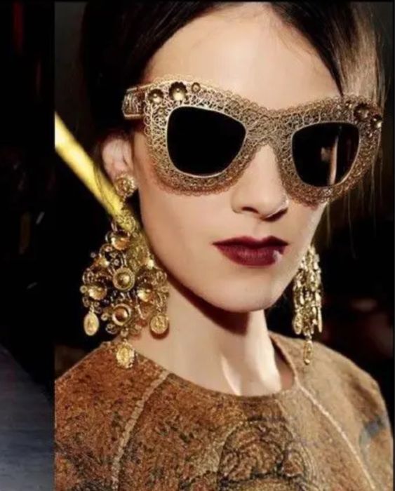 Очки солнцезащитные Dolce & Gabbana  Sunglasses  Gold Metal