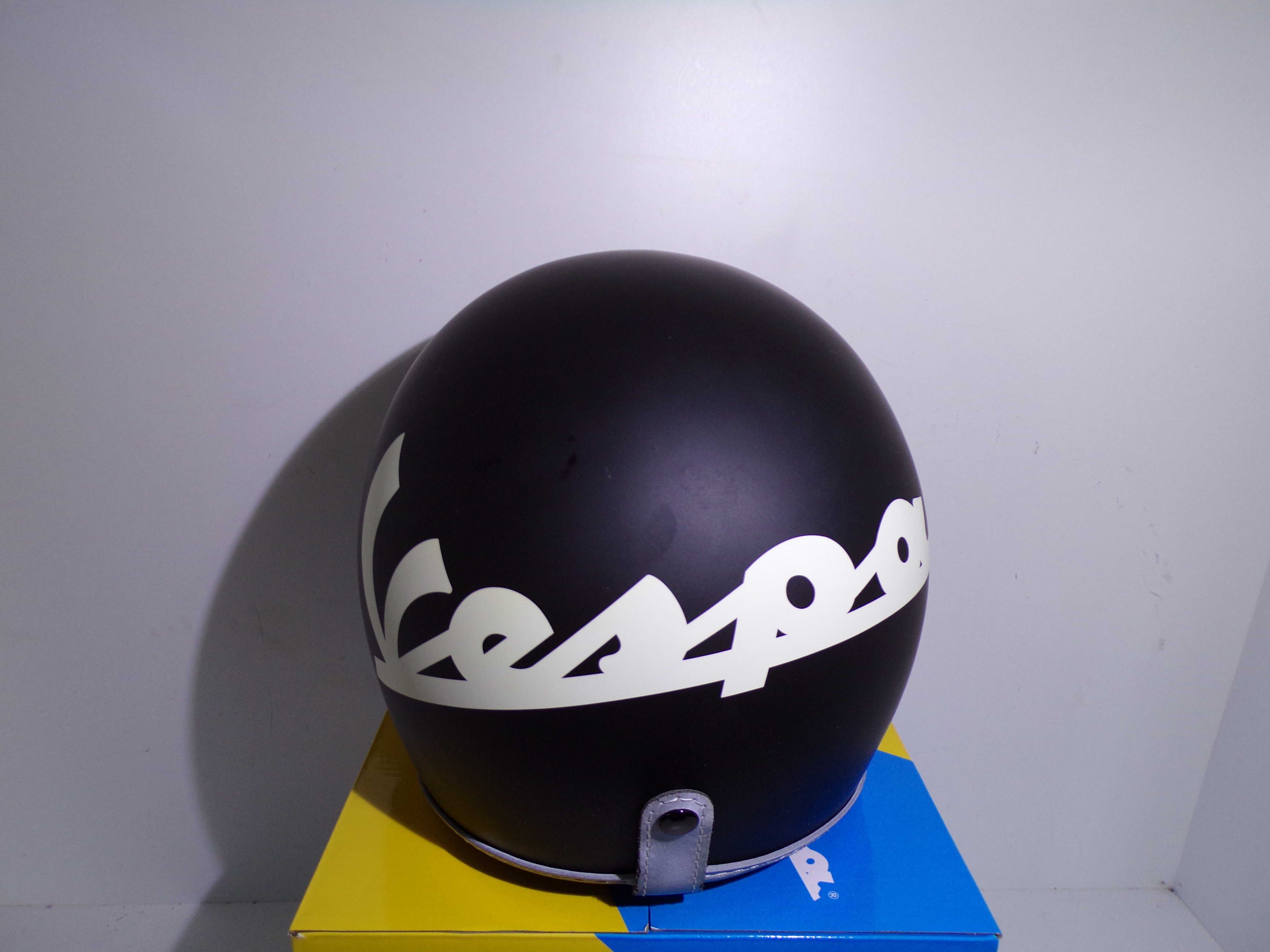 VESPA Kask Otwarty Czarny Mat BLACK MAT Typu *JET* Roz. XL Oem.