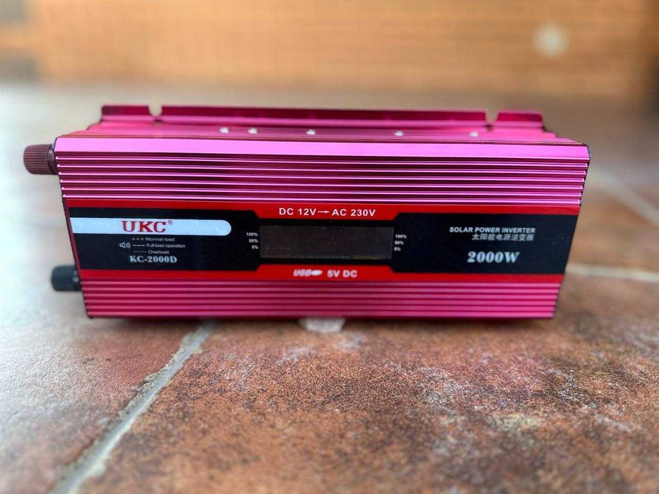 Преобразователь тока 12 220 2000ватт c дисплеем‼️ Инвертор. Інвертор.
