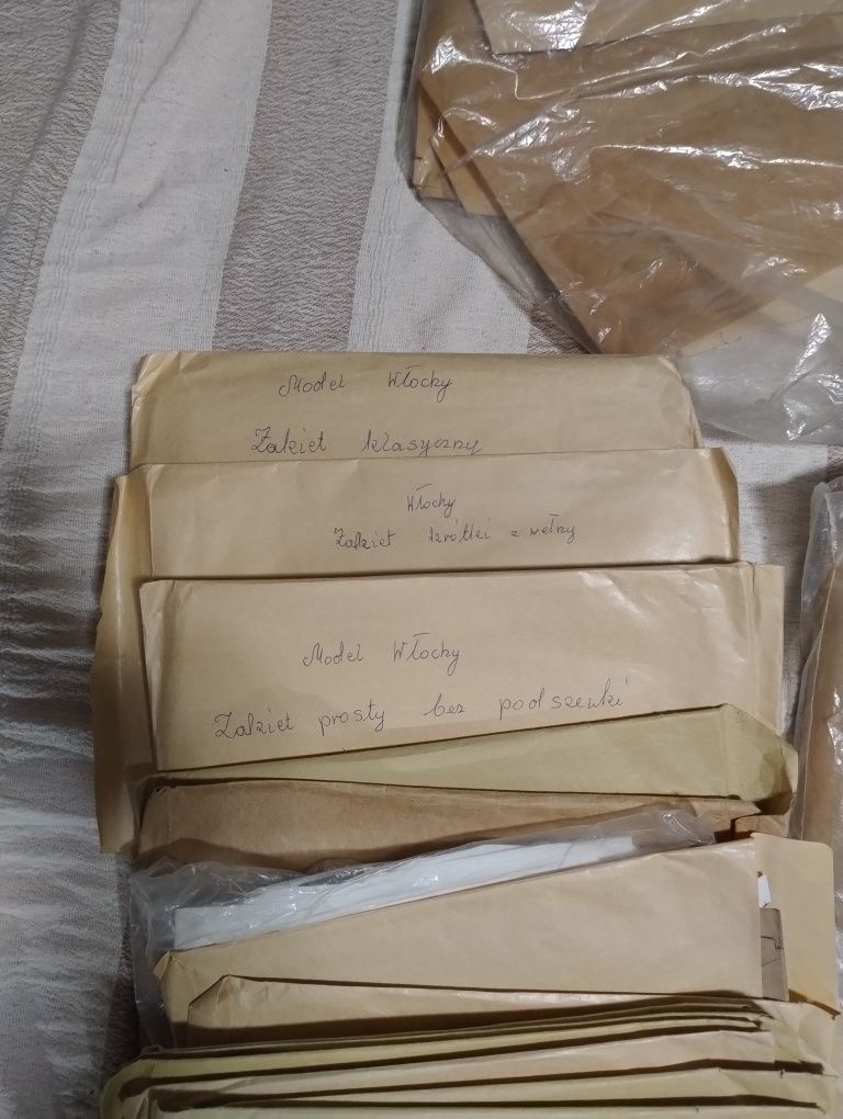 70 profesjonalnych szablonów i wykrojów krawieckich, żakiety marynarki