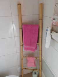 suporte toalhas wc