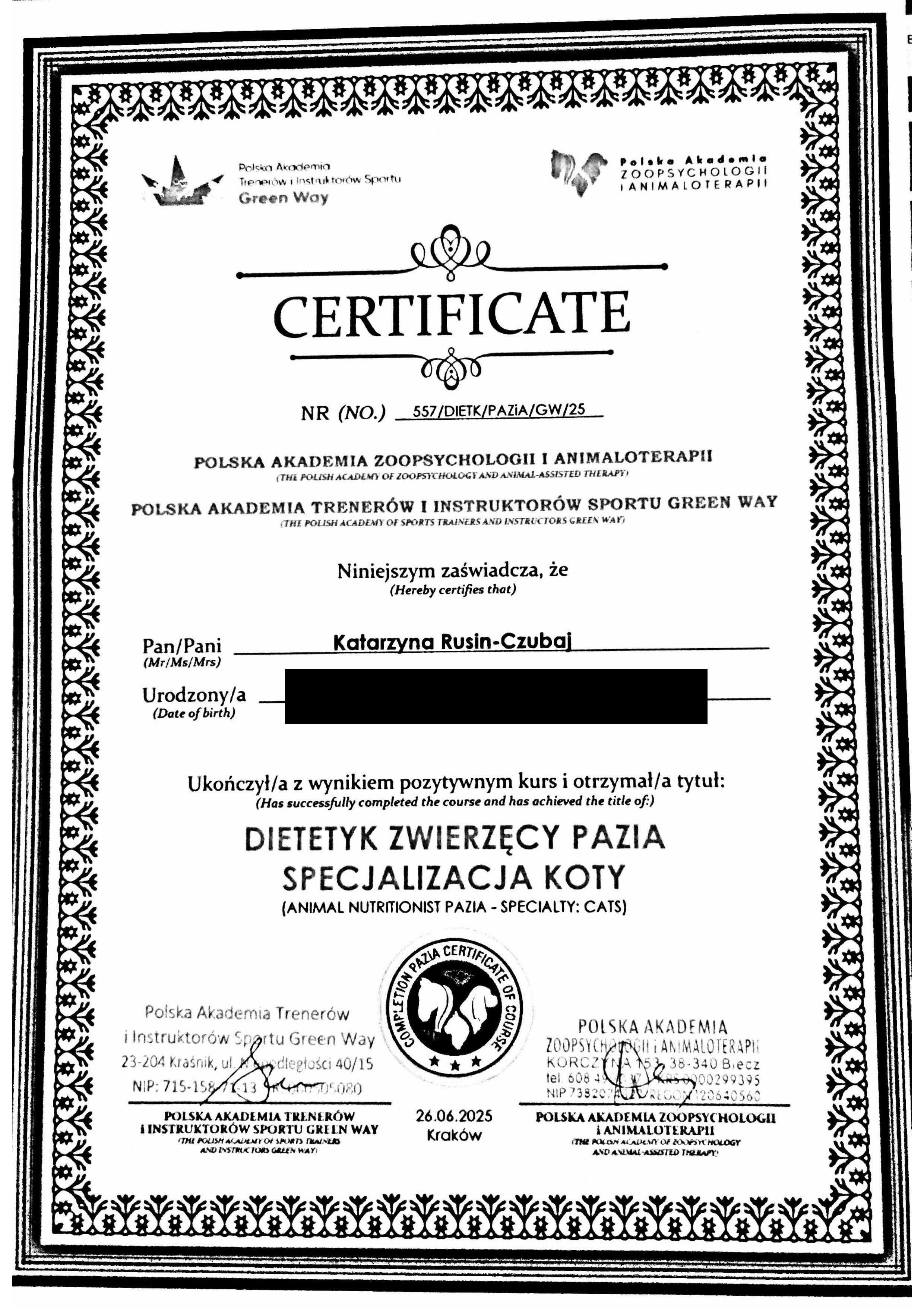 Koci behawiorysta dietetyk behawioryzm kot Gliwice Śląsk Online