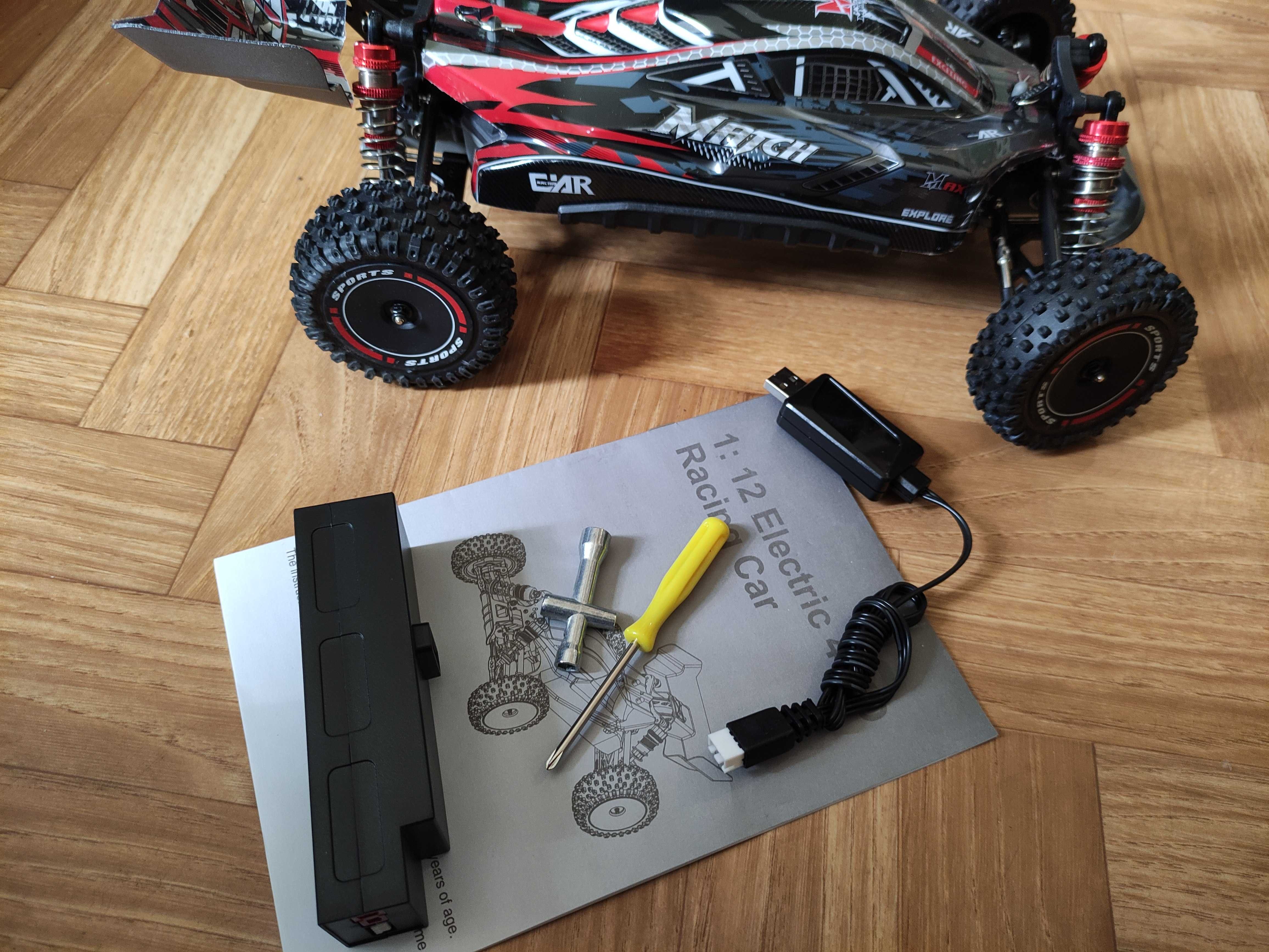 WLtoys 124010 Model RC 1/12 4WD 55km/h 2.4G nowy zestaw