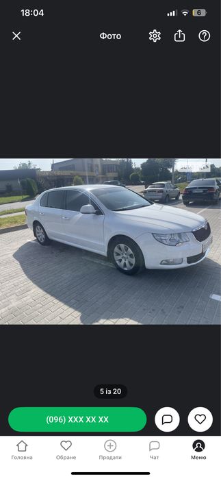 Продам Автомобіль Skoda Superb 2012