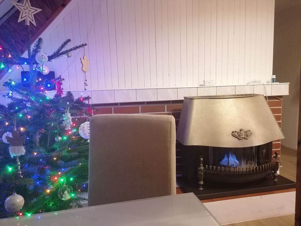 kominek/piec gazowy z termostatem