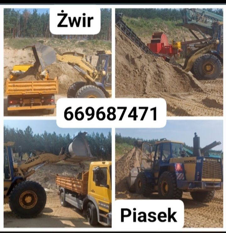 Żwir,piasek,ziemia,otoczaki