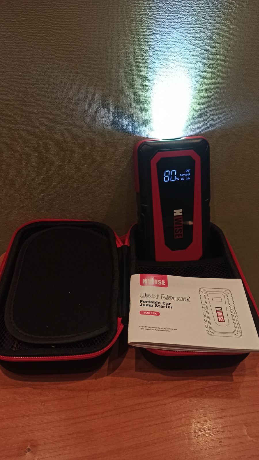 Пусковий пристрій, павербанк ( бустер) NWISE TP20 PRO 20000 mAh( 74Wh)